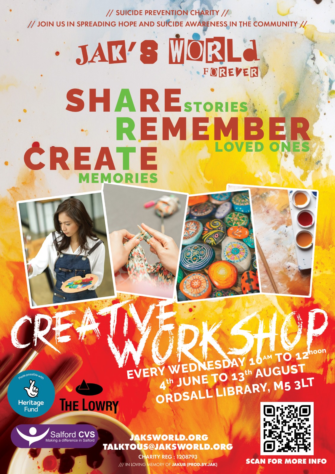 share, remember, create poster