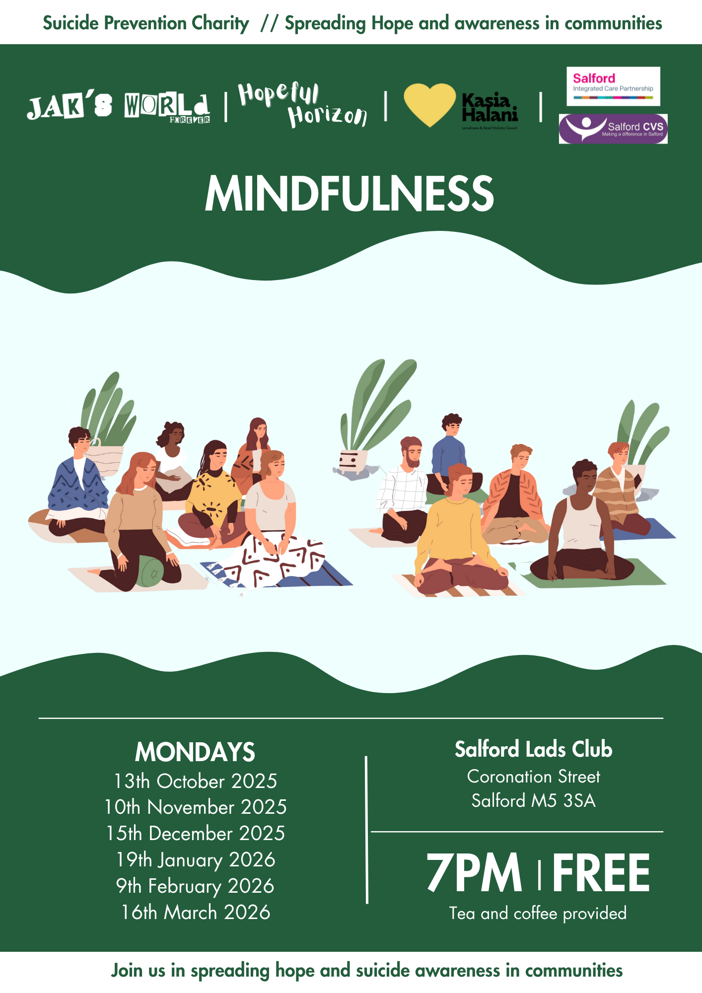 Mindfulness hopeful horizon winter