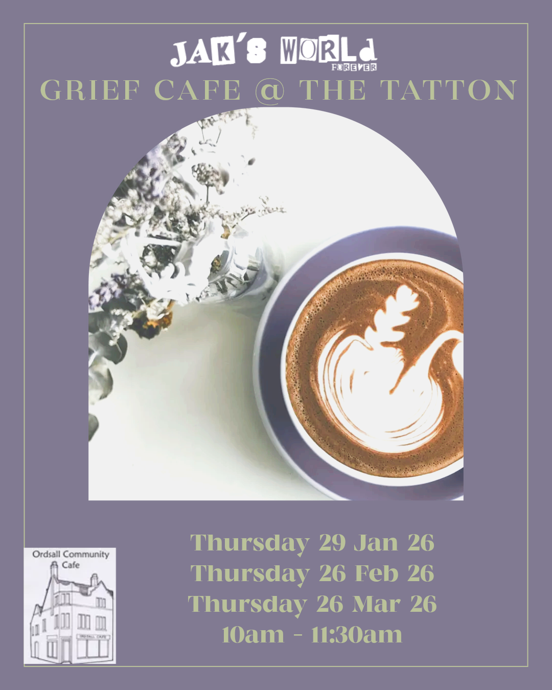 grief cafe dates 2026 q1